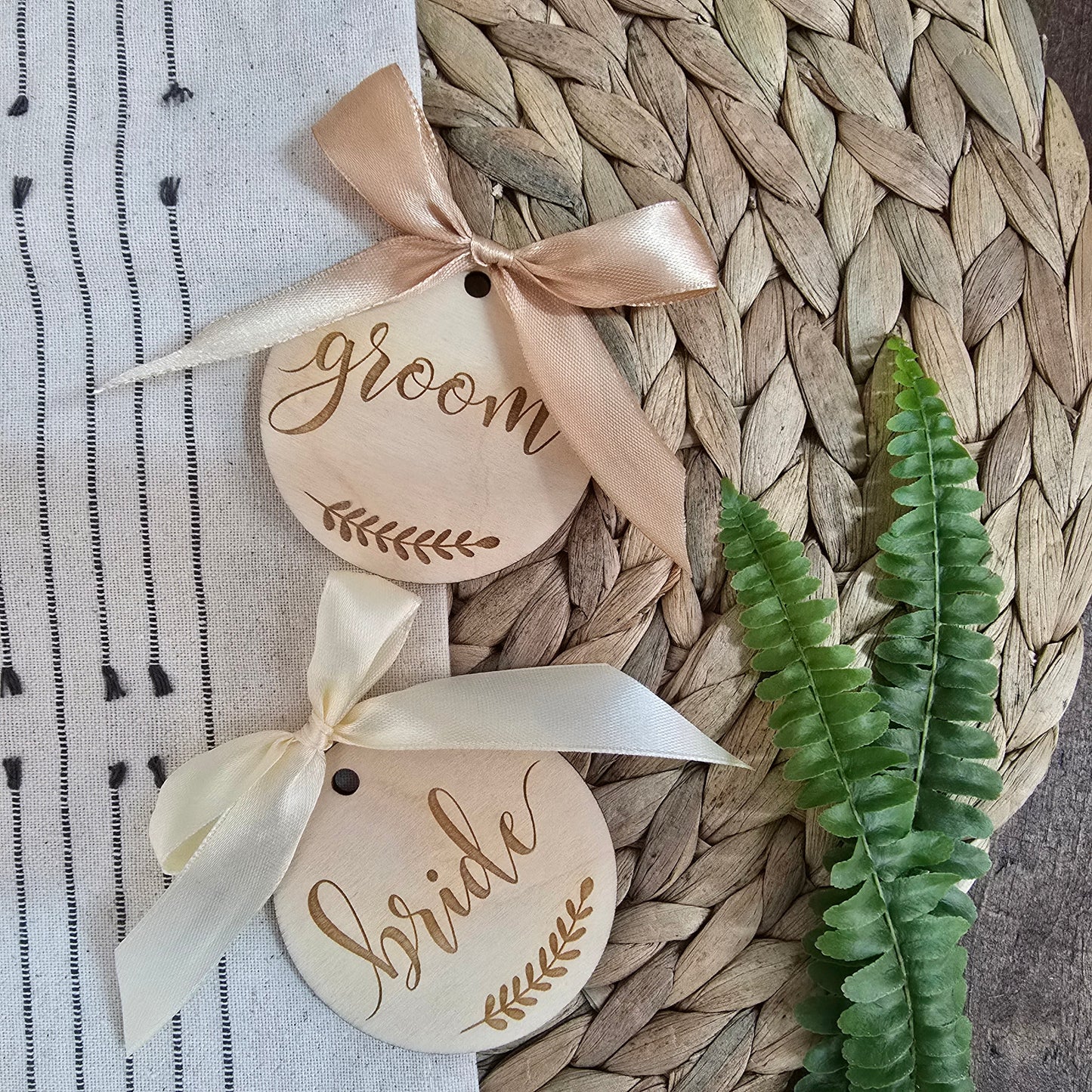 Označevalca za obešalnike – bride & groom