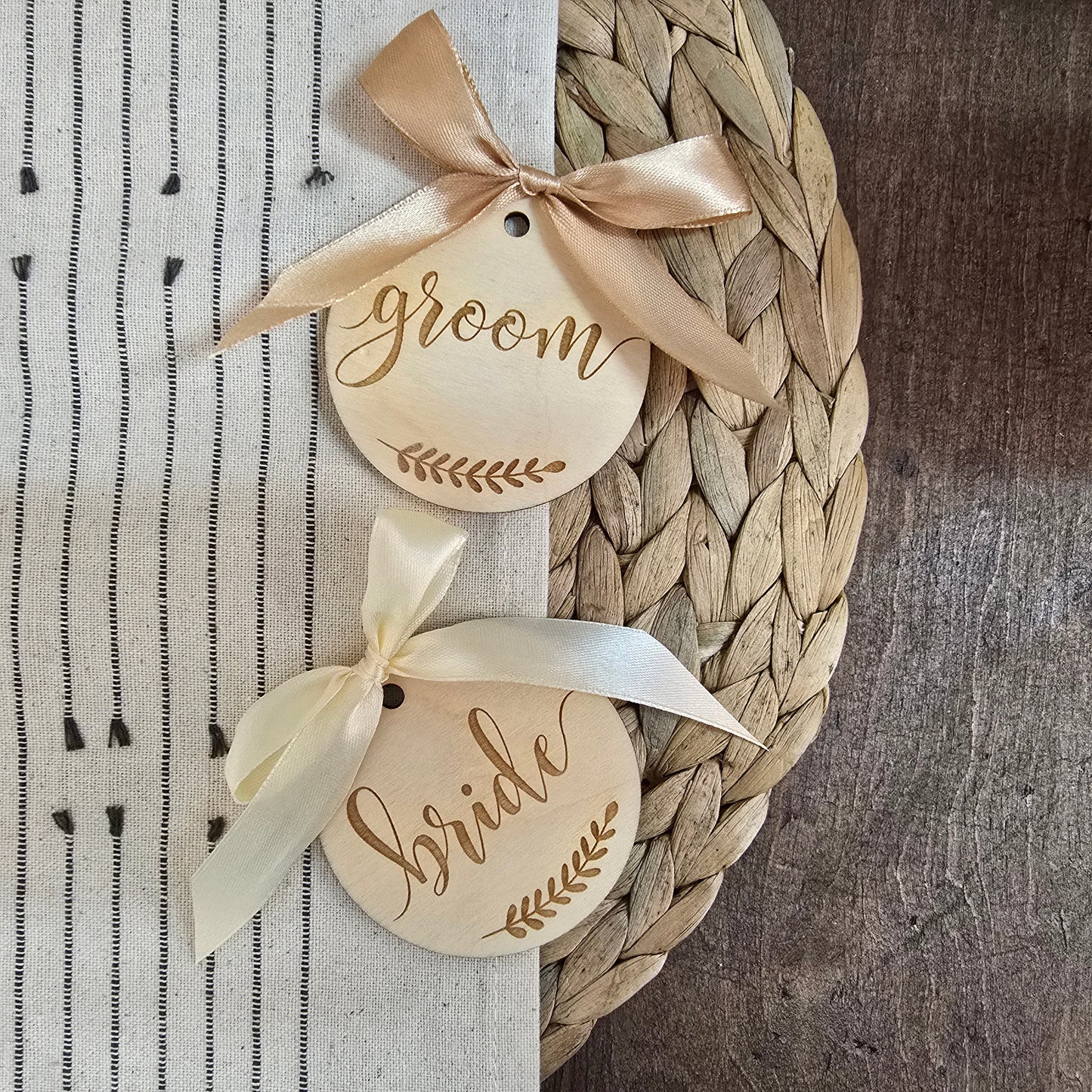 Označevalca za obešalnike – bride & groom