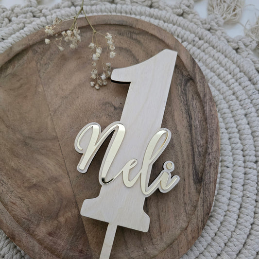 Cake topper z imenom